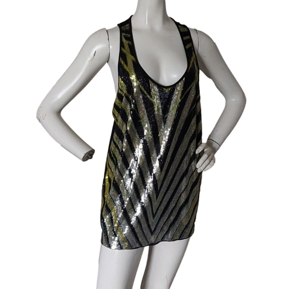 ROBERTO CAVALLI NIGHT OUT TANK TOP SIZE LARGE - Picture 4 of 5